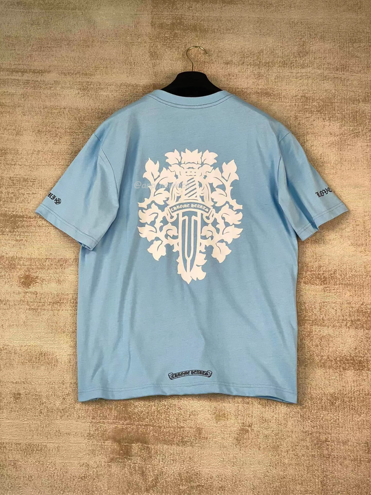 Chrome Hearts Vine Dagger T Shirt Baby Blue (8) - newkick.vip